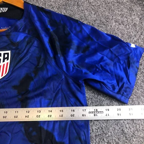 Nike USA 2022/23 Stadium Away Soccer Jersey Mens SMall Blue DN0705 USMNT - Picture 7 of 11